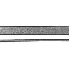 10mm Pewter Pearl Metallic Flat Leather by the Foot