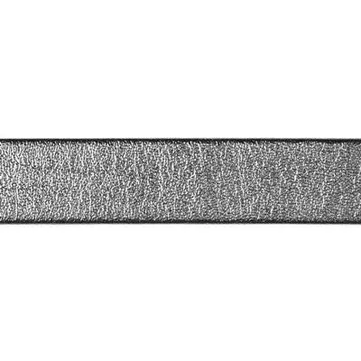 10mm Pewter Pearl Metallic Flat Leather by the Foot