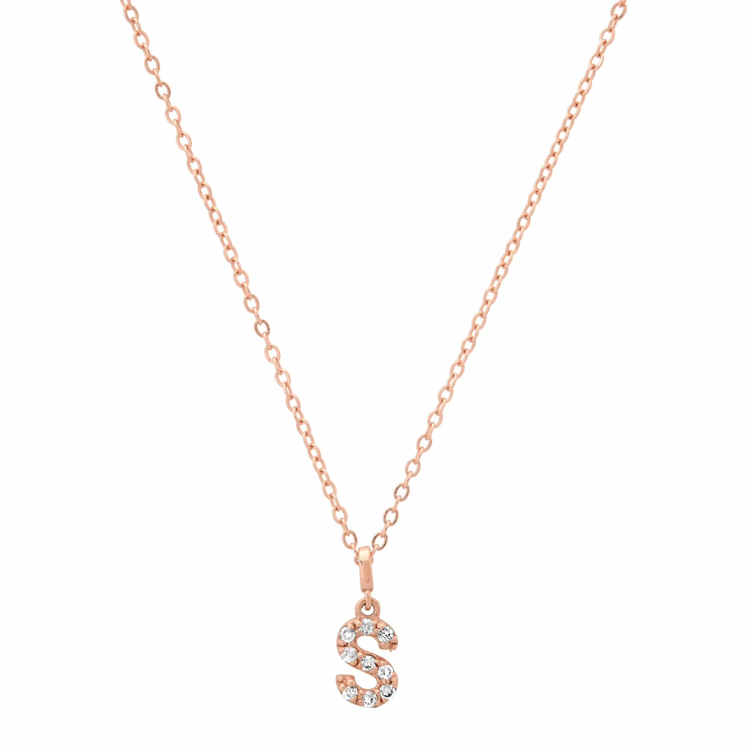 14K Gold & Diamond Mini Initial Charms