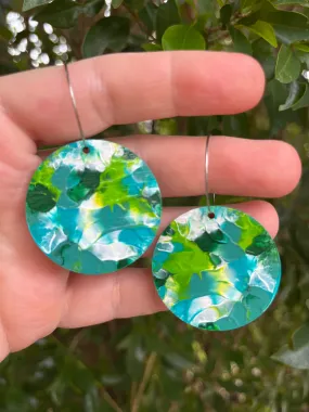 All the Greens Aqua 40mm  Arty Hoops