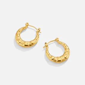 Anaya Geometric Gold Hoop Earrings