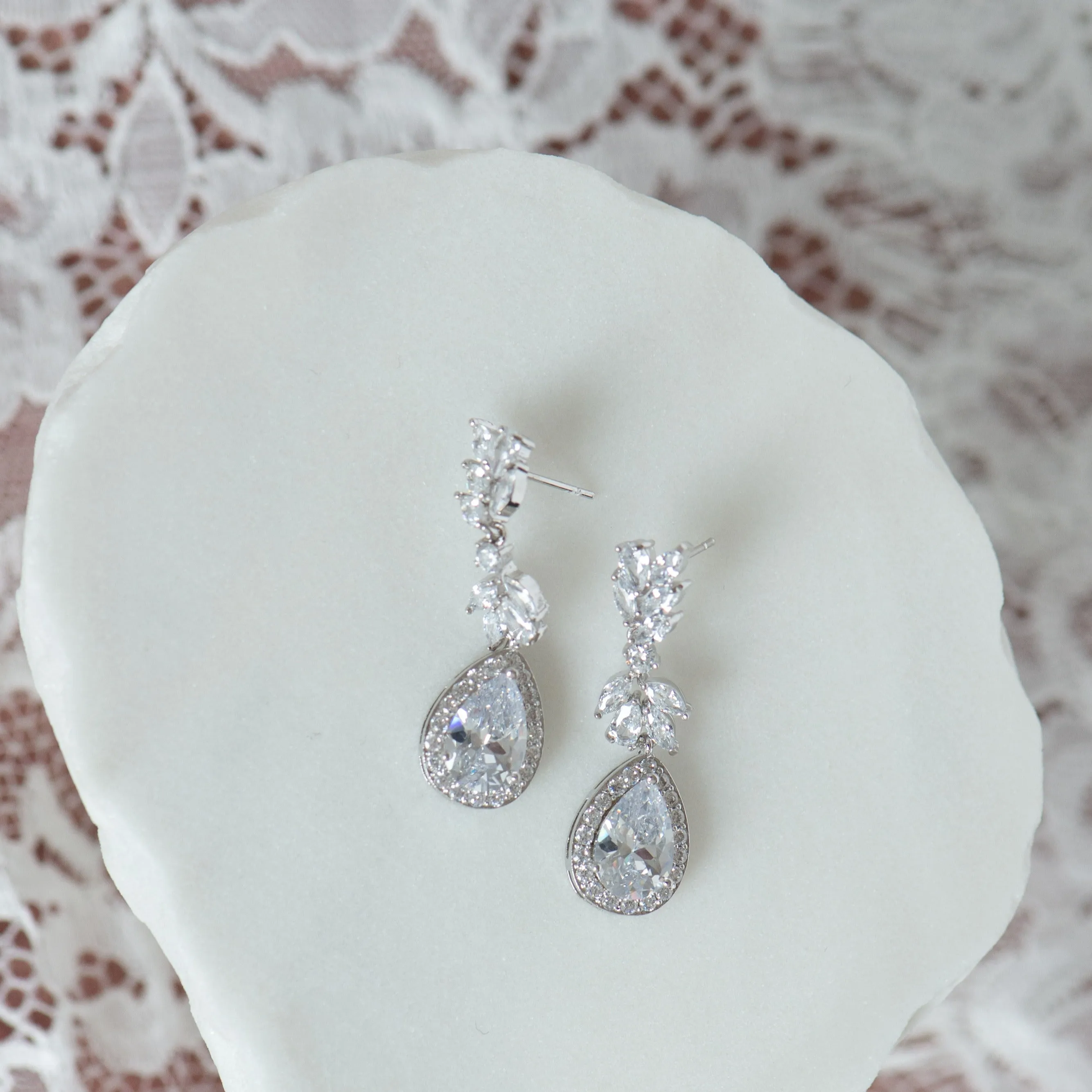 Aria cubic zirconia earrings