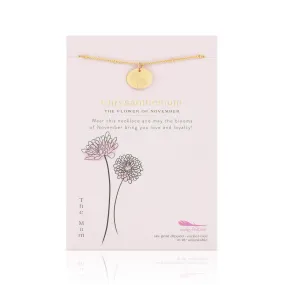 Birth Flower Necklace - November