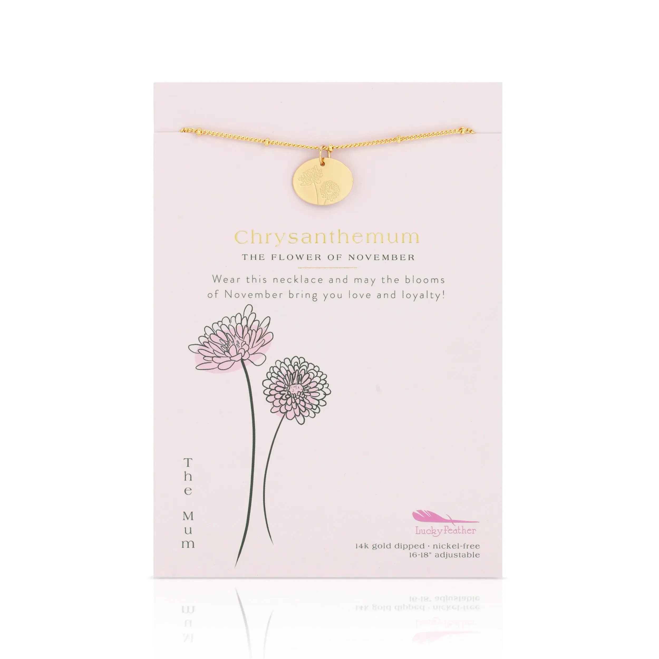 Birth Flower Necklace - November