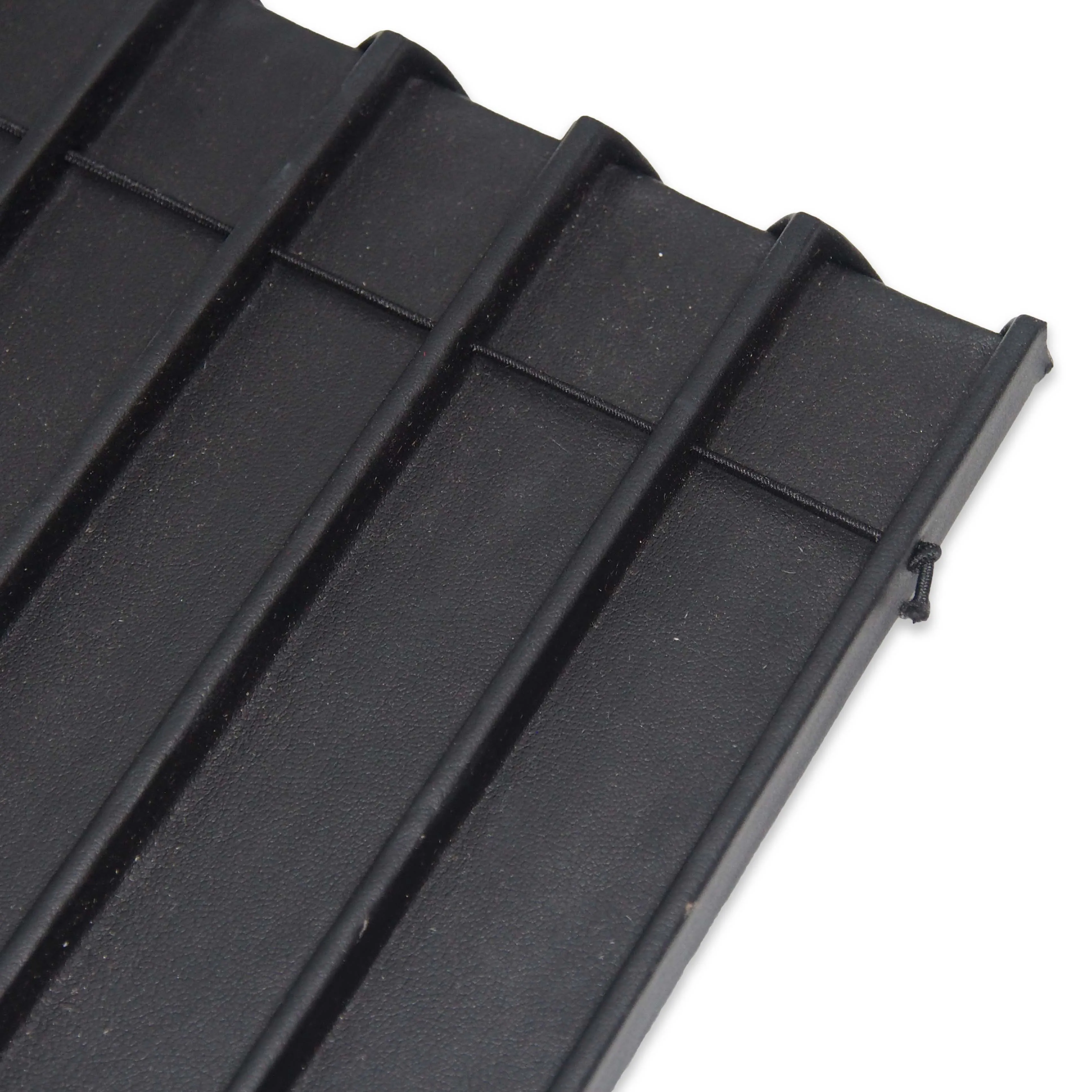 Black Faux Leather 12 Section Deluxe Bracelet Insert Liner