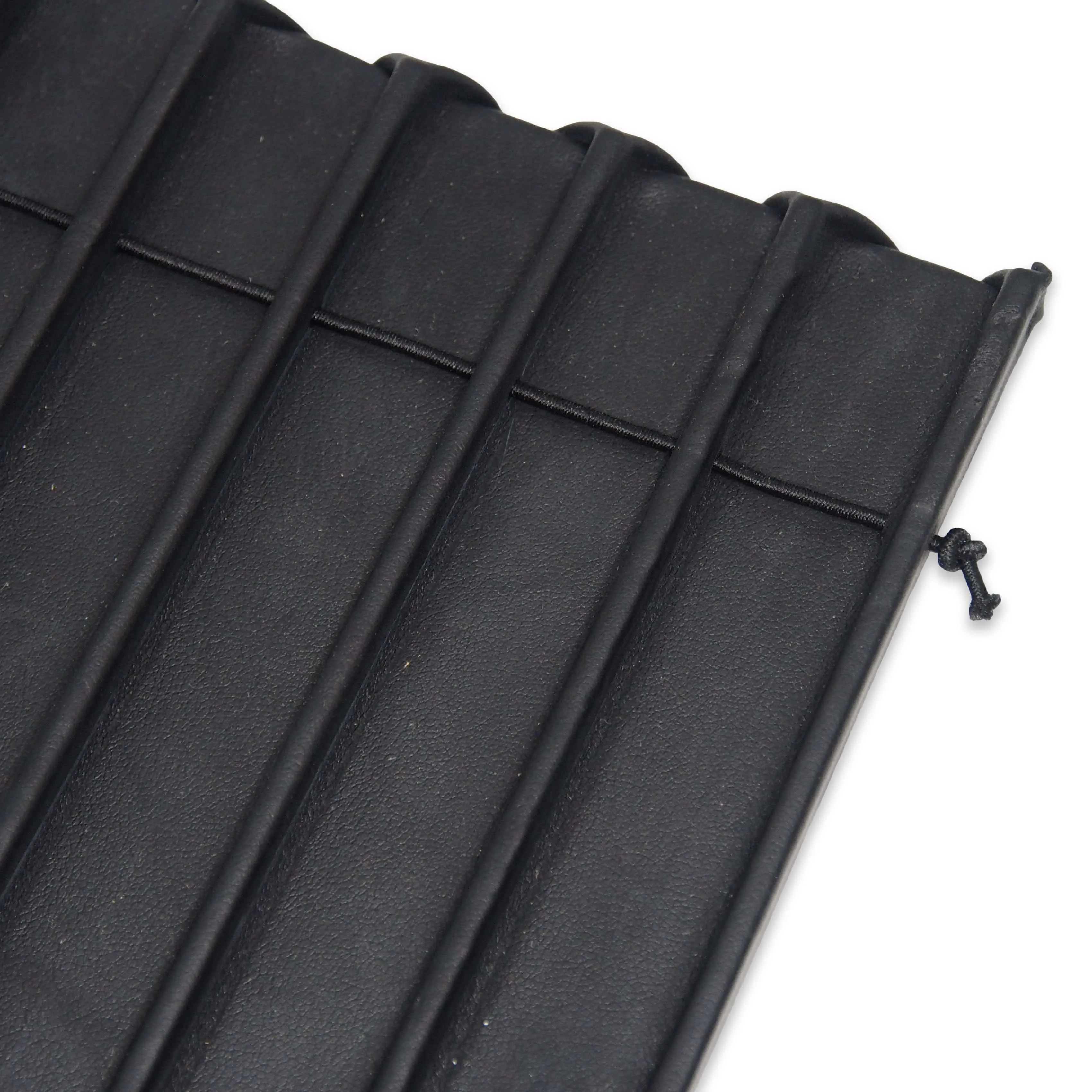 Black Faux Leather 15 Section Deluxe Bracelet Jewelry Insert Liner