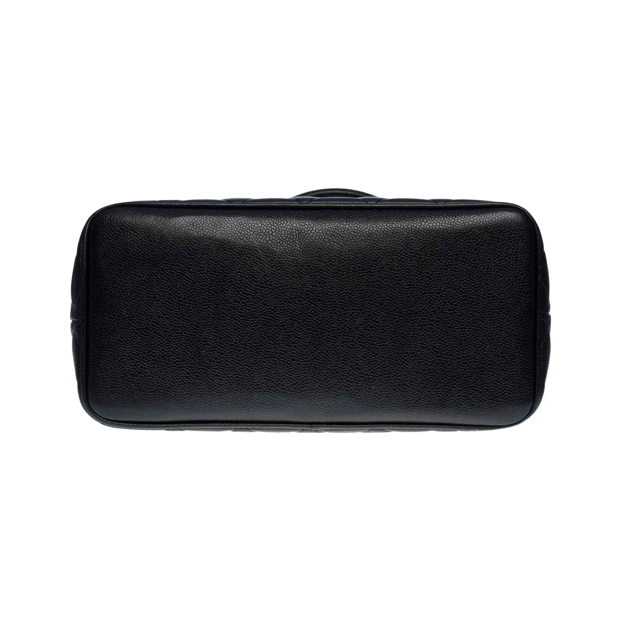 CHANEL Beautiful Cabas Medallion bag in black caviar leather, SHW