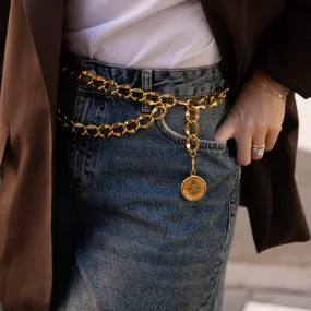 Chanel Vintage Double Chain Belt