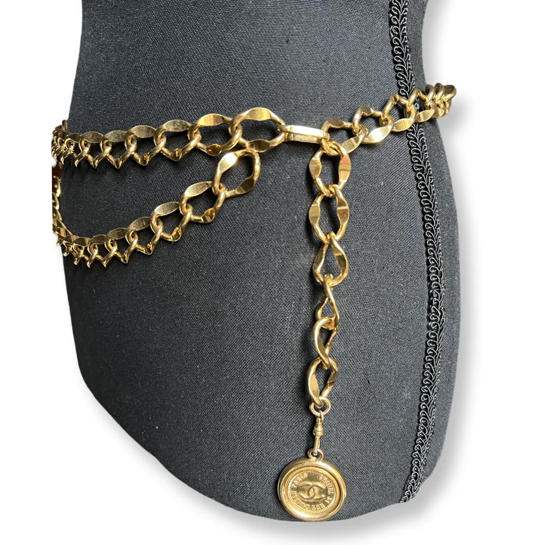 Chanel Vintage Double Chain Belt