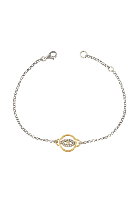 Evil Eye Dainty Diamond Bracelet