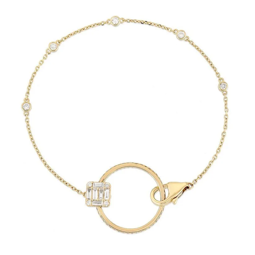 Gilded Keepsake Charm Bangle Bracelet