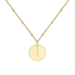 Gold Vermeil Alphabet I Necklace