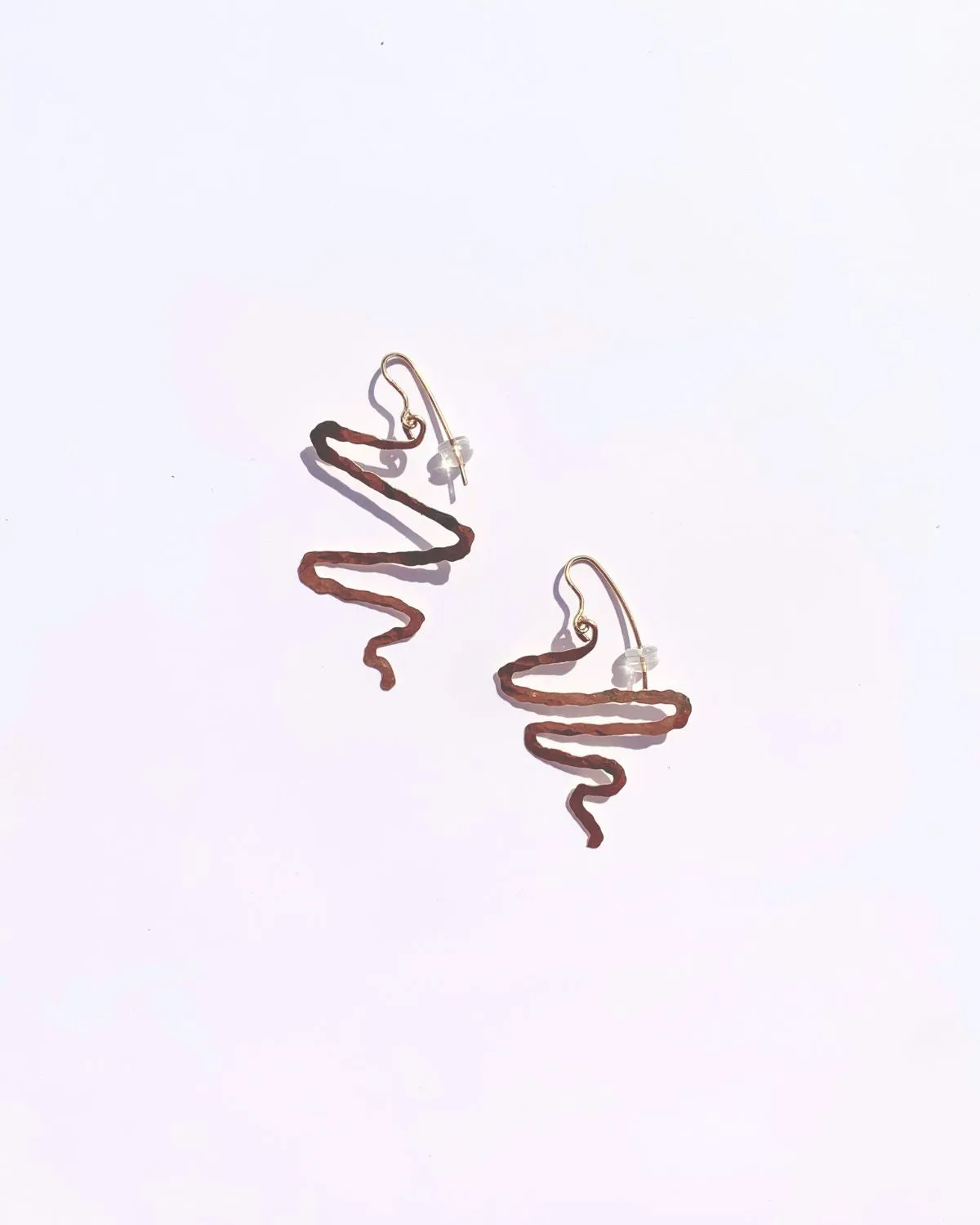 Gold Wavy Earrings