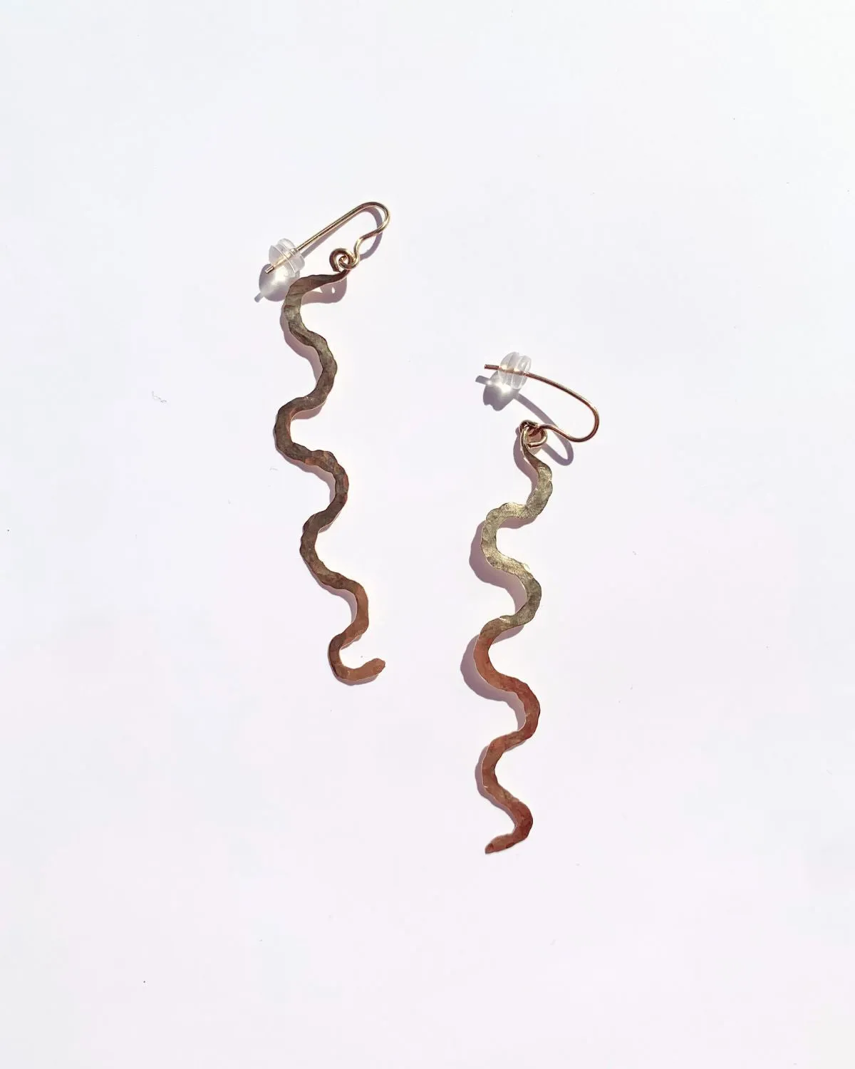 Gold Wavy Earrings