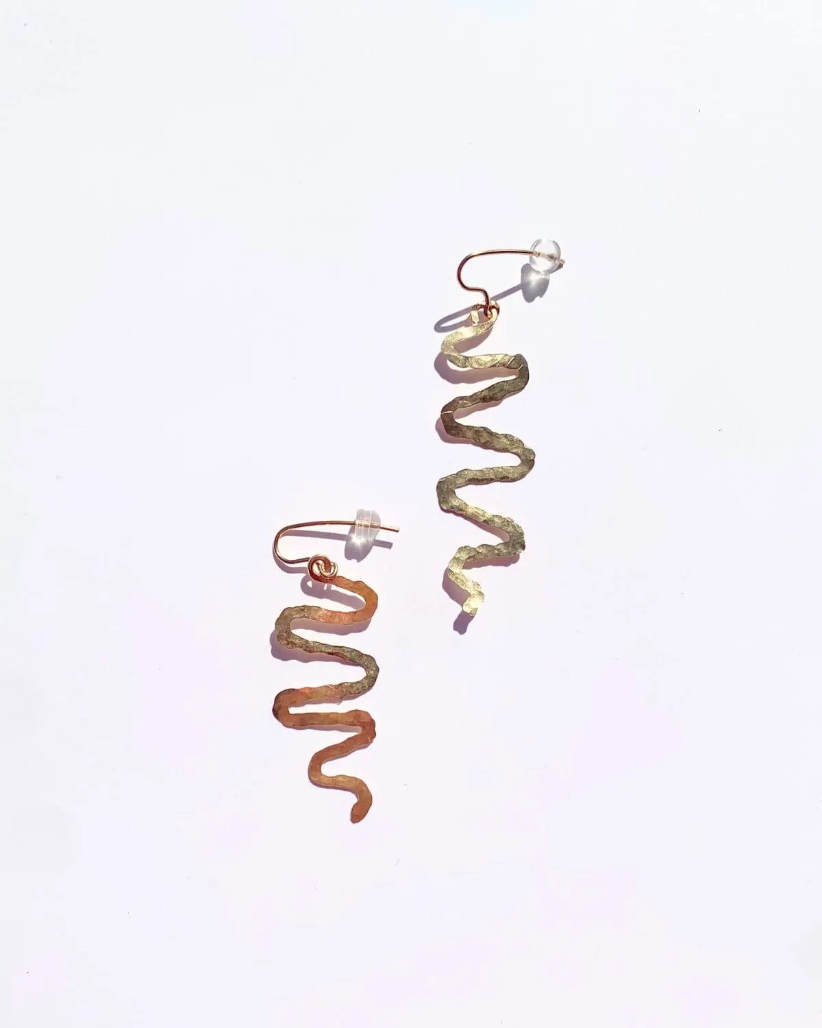 Gold Wavy Earrings