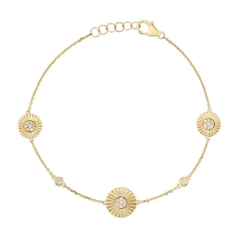 Golden Era Sapphire Charm Bracelet