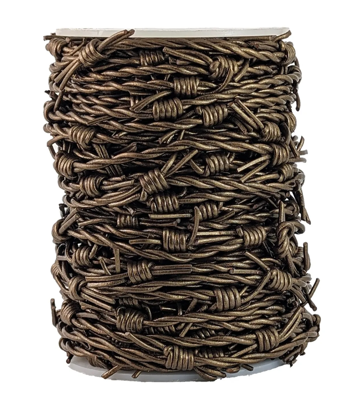 Leather Fake barbed wire Colour  Bronze