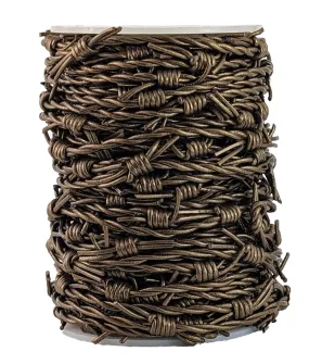 Leather Fake barbed wire Colour  Bronze