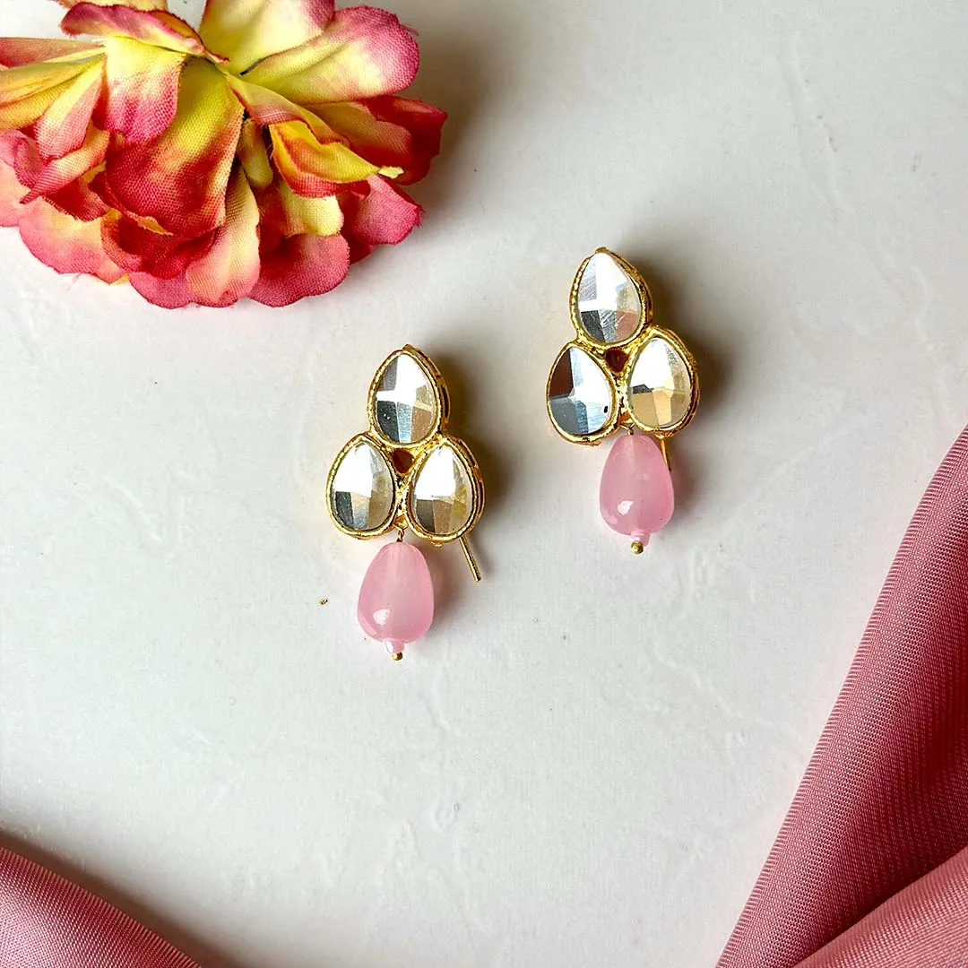 Minimal Earrings/Teeka (Baby Pink)