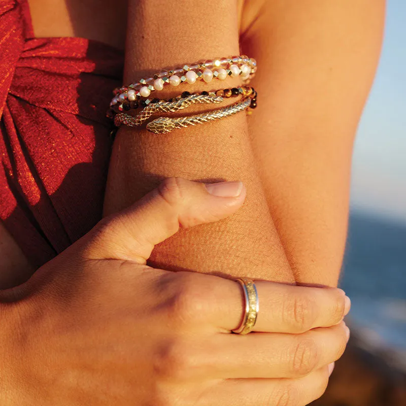 PEARL AURA OF GOLD GEM BRACELET