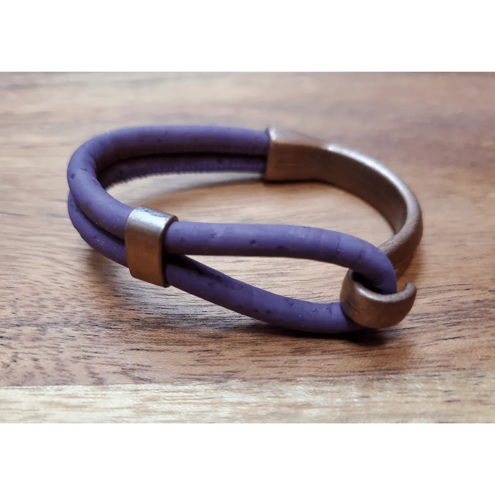 Pick Your Color-Cork Copper Hook Bracelet