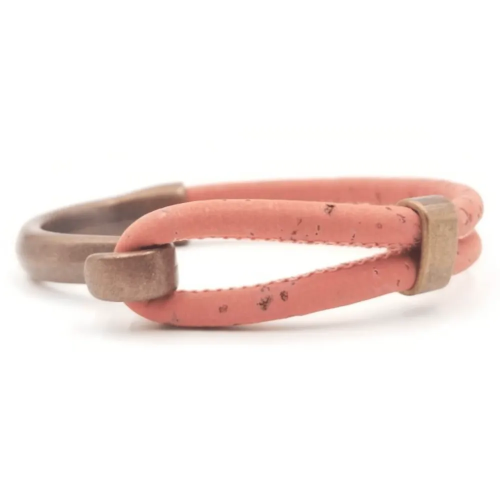 Pick Your Color-Cork Copper Hook Bracelet