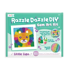 Razzle dazzle diy gem art kit - little lion