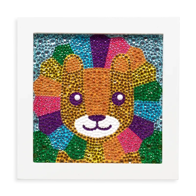 Razzle dazzle diy gem art kit - little lion