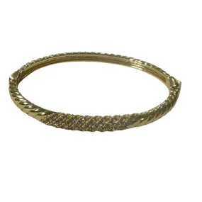 Rhinestone Accent Cuff Bangle