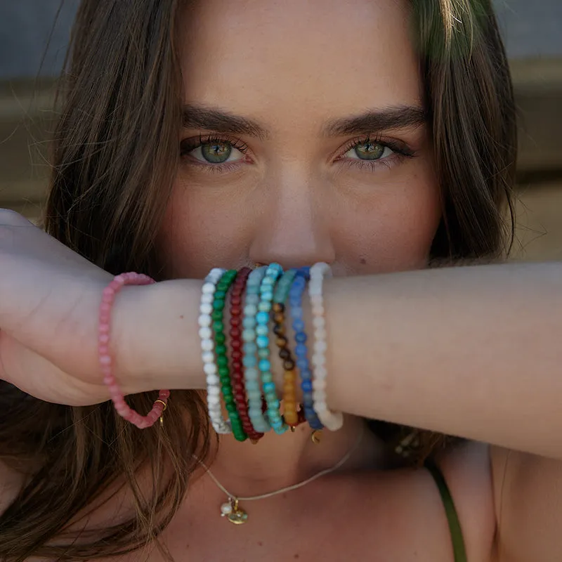 TURQUOISE HOWLITE HEALING GEM BRACELET