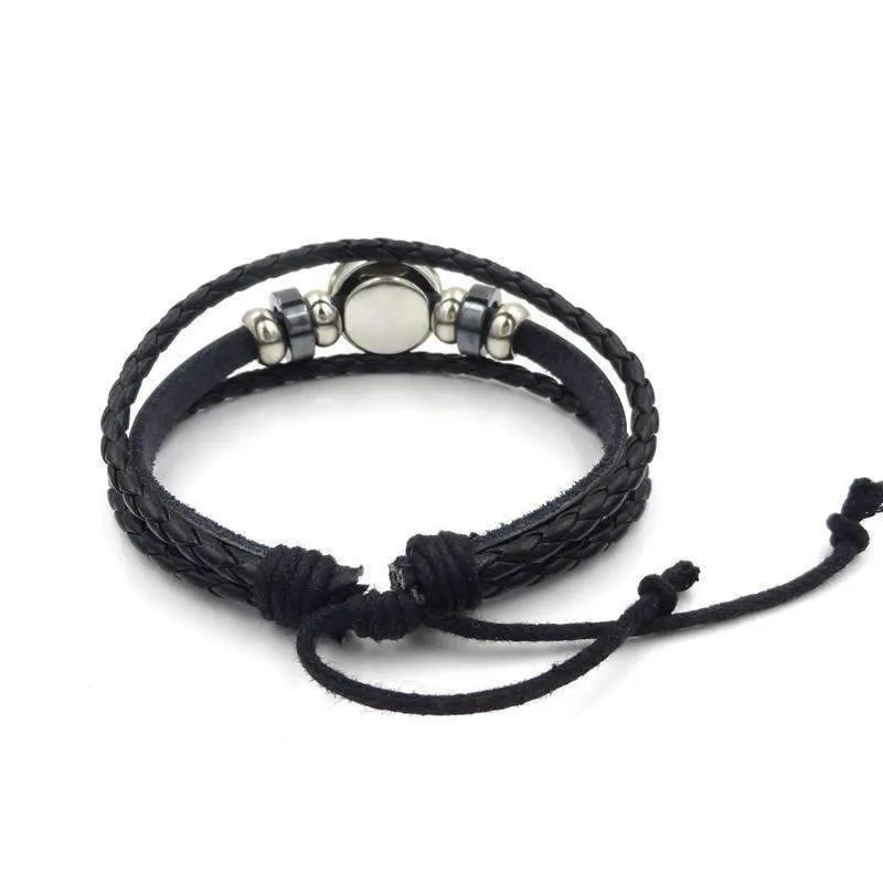 Yugen Multilayer Zodiac Leather Bracelet